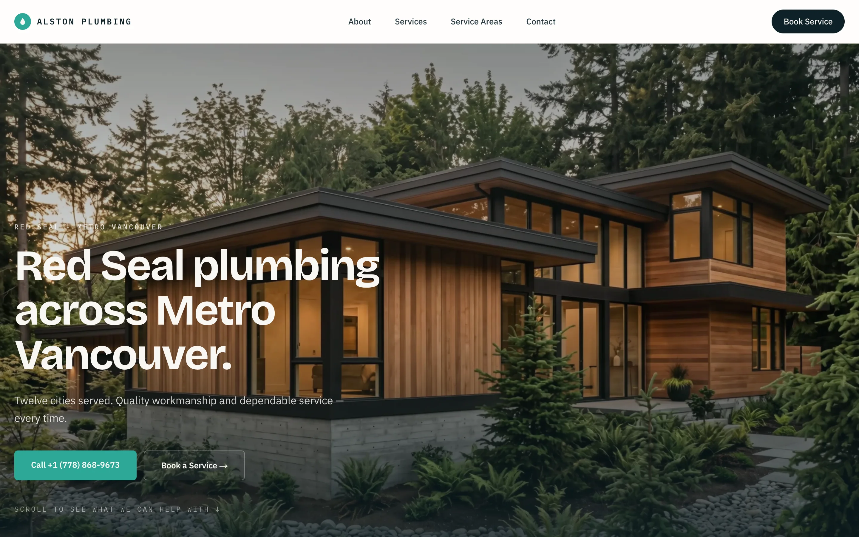 Alston Plumbing website