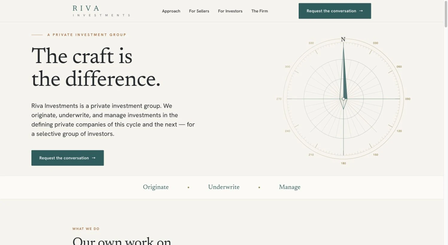 Riva Investments website